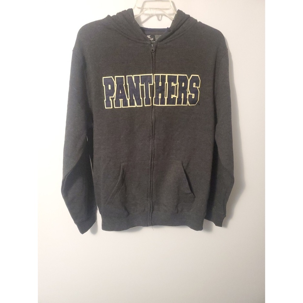 Colosseum Pittsburgh Panthers Full Zip Hoodie Jacket Size Large Drawstring‎